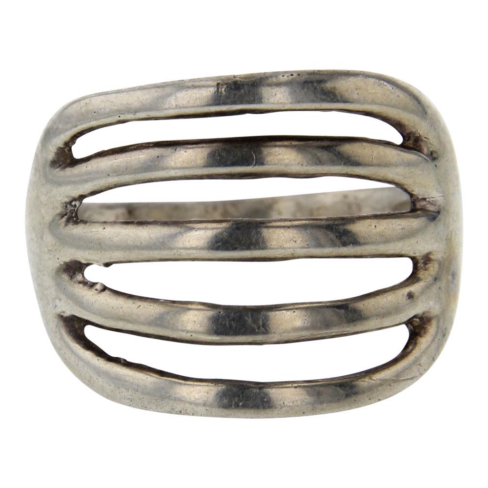 Navajo Plain Silver Vintage Ring (1 of 3)
