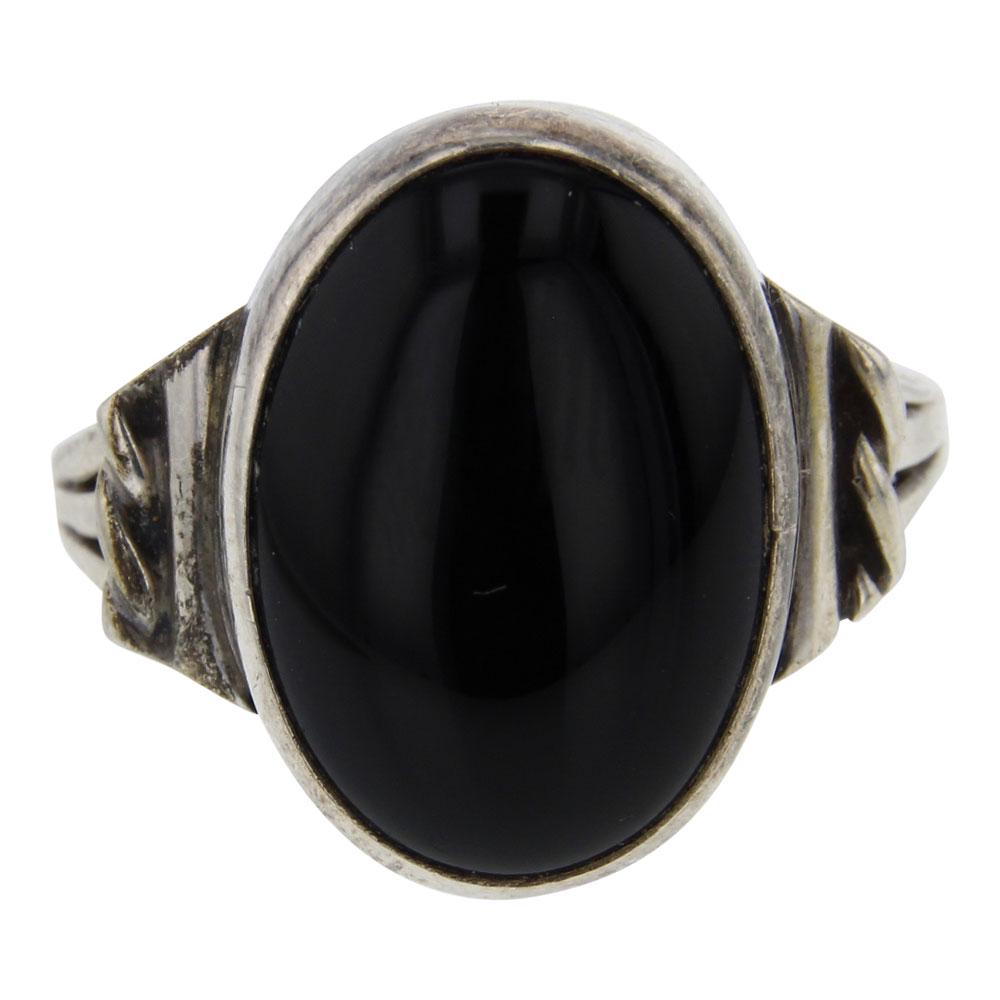 Vintage Pawn Black Onyx Ring (1 of 3)