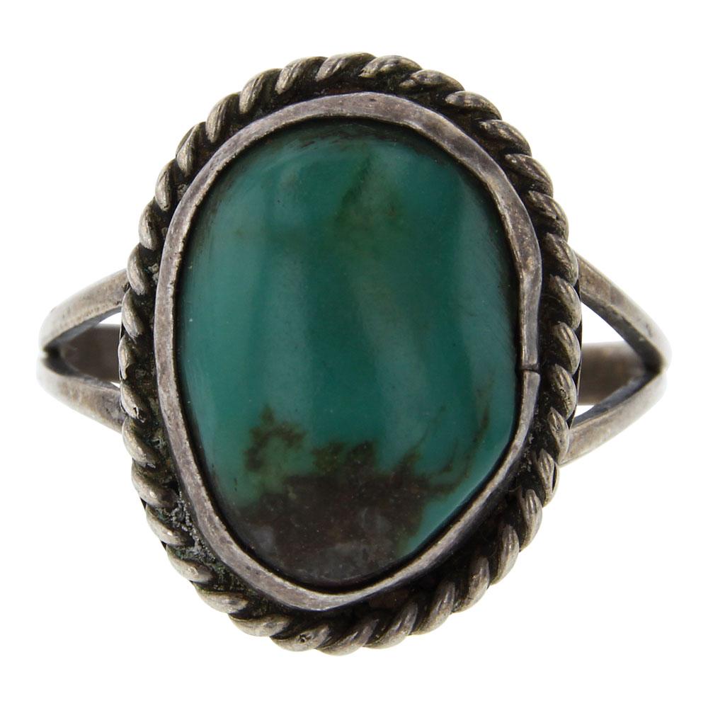 Royston Turquoise Twist Wire Ring (1 of 3)