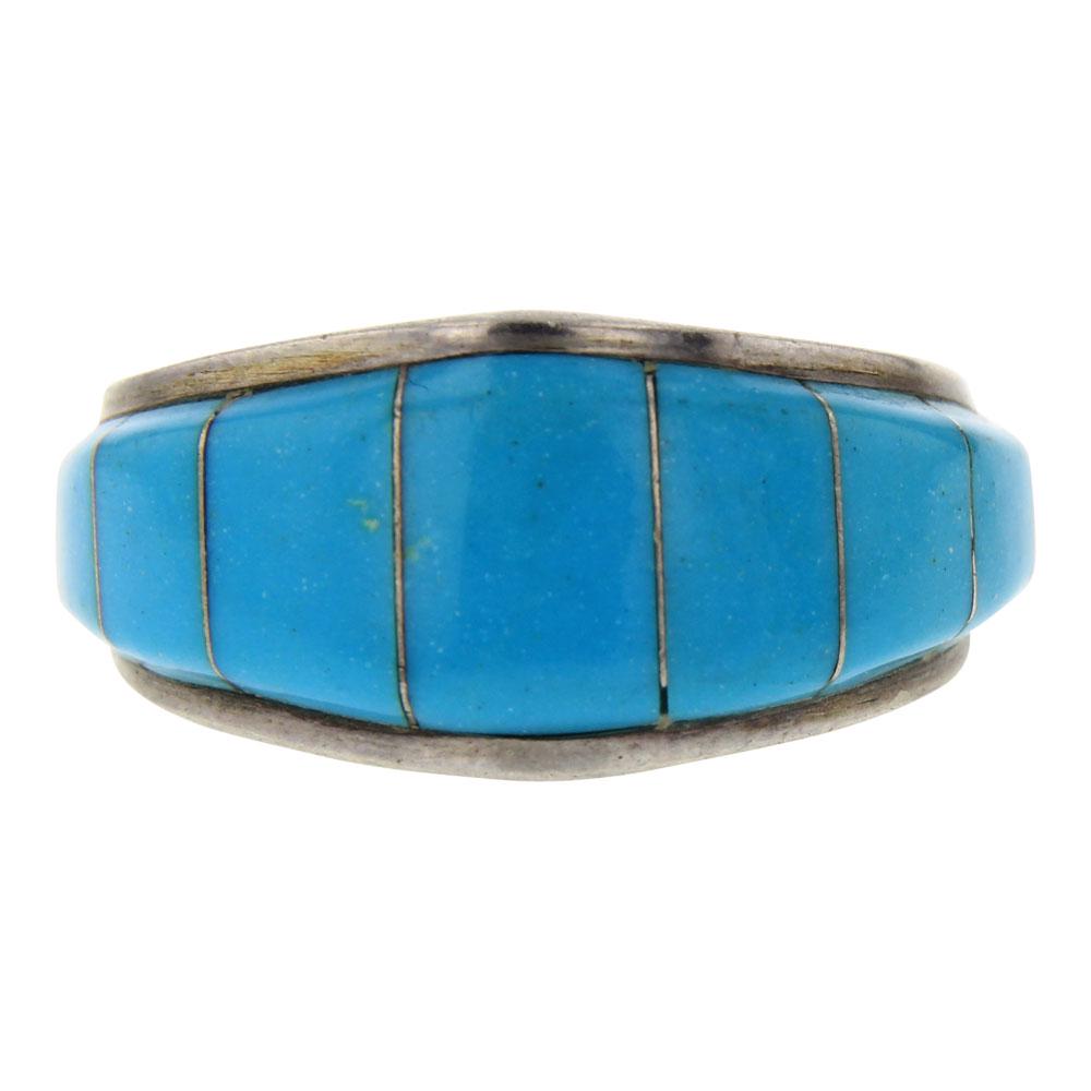 Chris Livingston Turquoise Inlay Ring (1 of 4)