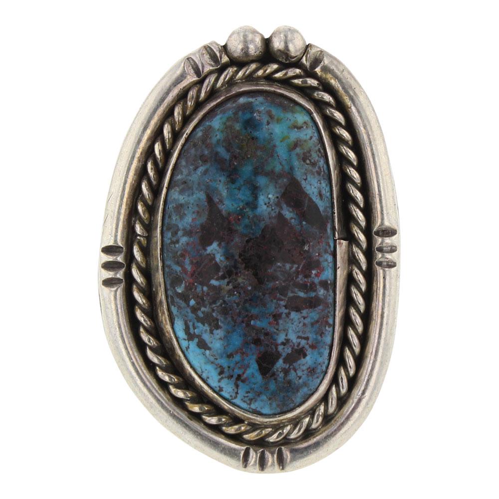 Vintage pawn Smoky Bisbee Turquoise Ring (1 of 3)