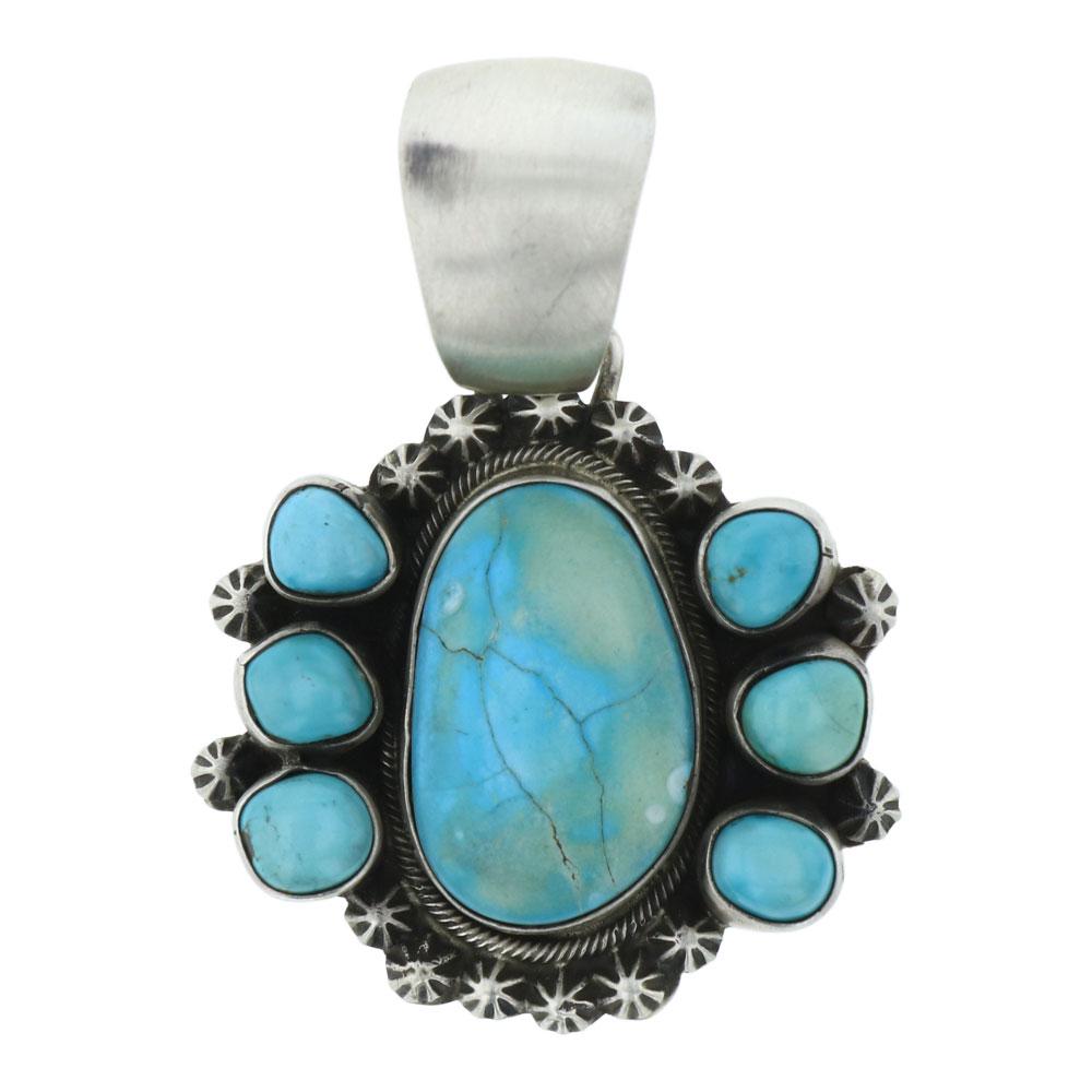 Bobby Johnson Nevada Turquoise Pendant (1 of 2)