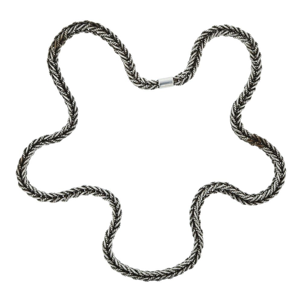 Vintage Heavy Twist Wire Chain Necklace (1 of 3)