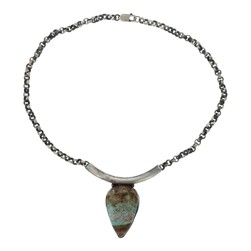 Raymond Delagartio Boulder Turquoise Necklace (1 of 3)