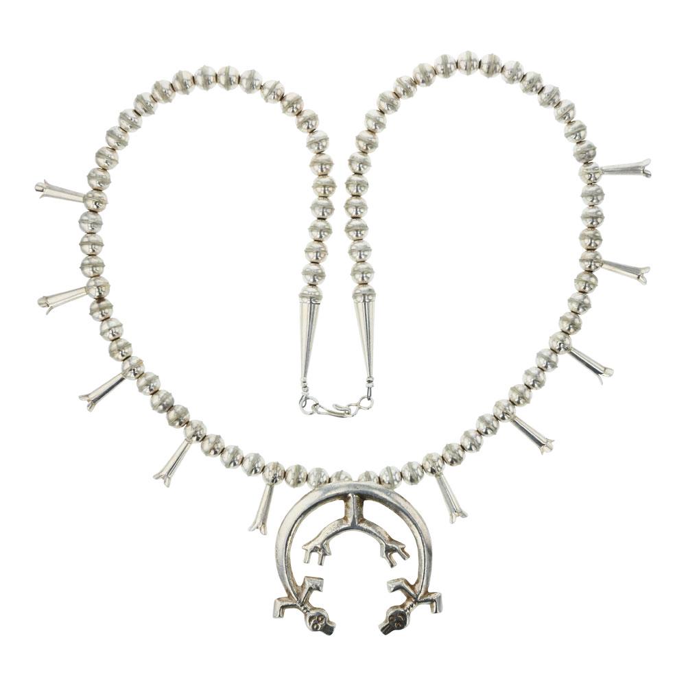 Navajo Sterling Silver Sand Cast Yeibichai Squash (1 of 3)