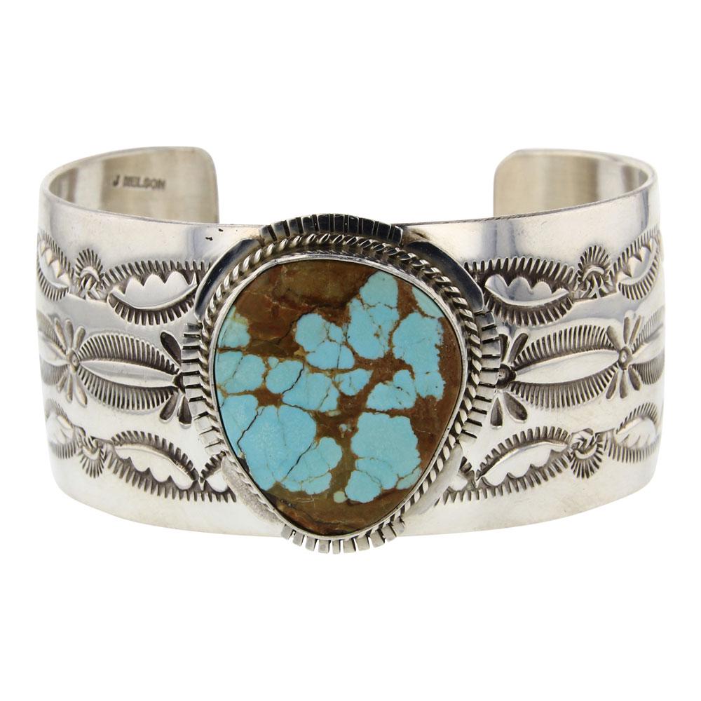 Jerry Nelson Number Eight Turquoise Cuff Bracelet (1 of 4)