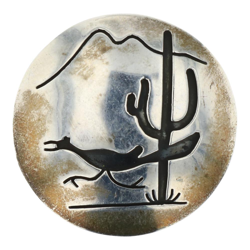 Vintage Plain Silver Road Runner Pin (1 of 2)