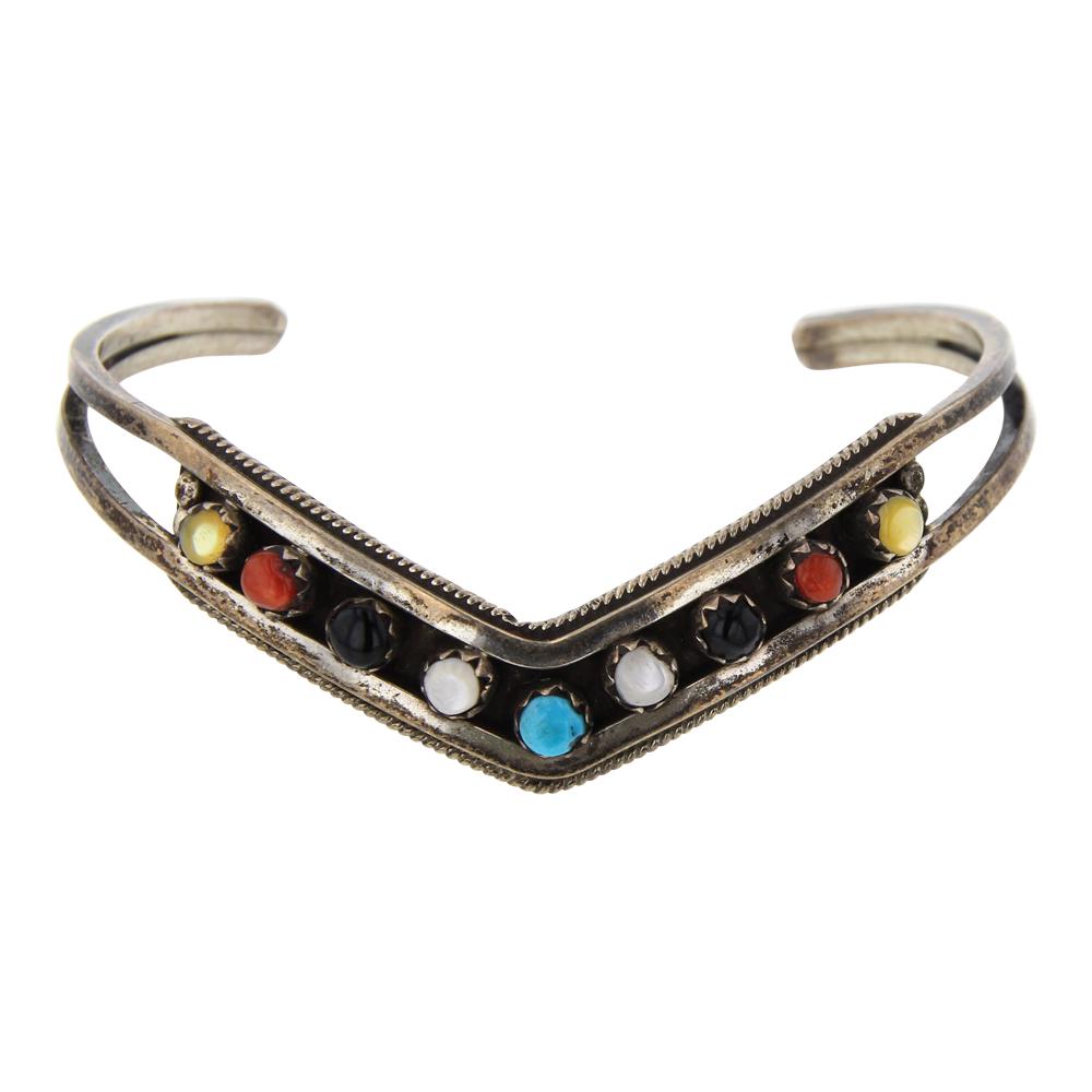 Zuni Mixed Stone Bracelet (1 of 4)