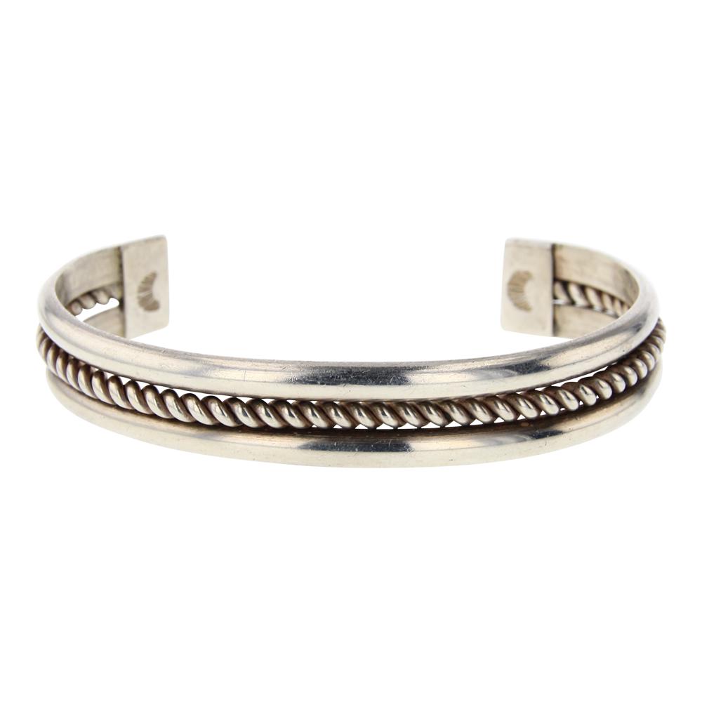 Plain Silver Cuff Bracelet (1 of 3)