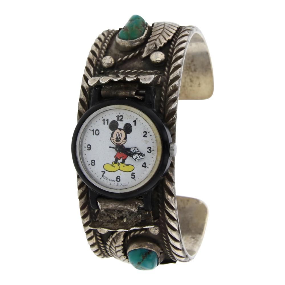 Vintage Pawn Nevada Turquoise Watch Cuff Bracelet (1 of 4)