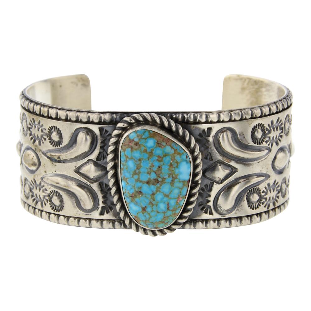 Jeff James Jr. Turquoise Mountain Turquoise Cuff (1 of 4)