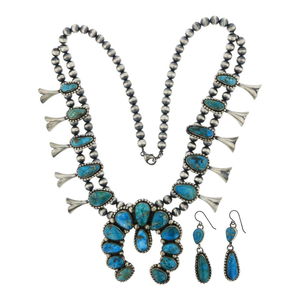 Kathleen Chavez Blue Ridge Turquoise Squash Blossom (1 of 3)