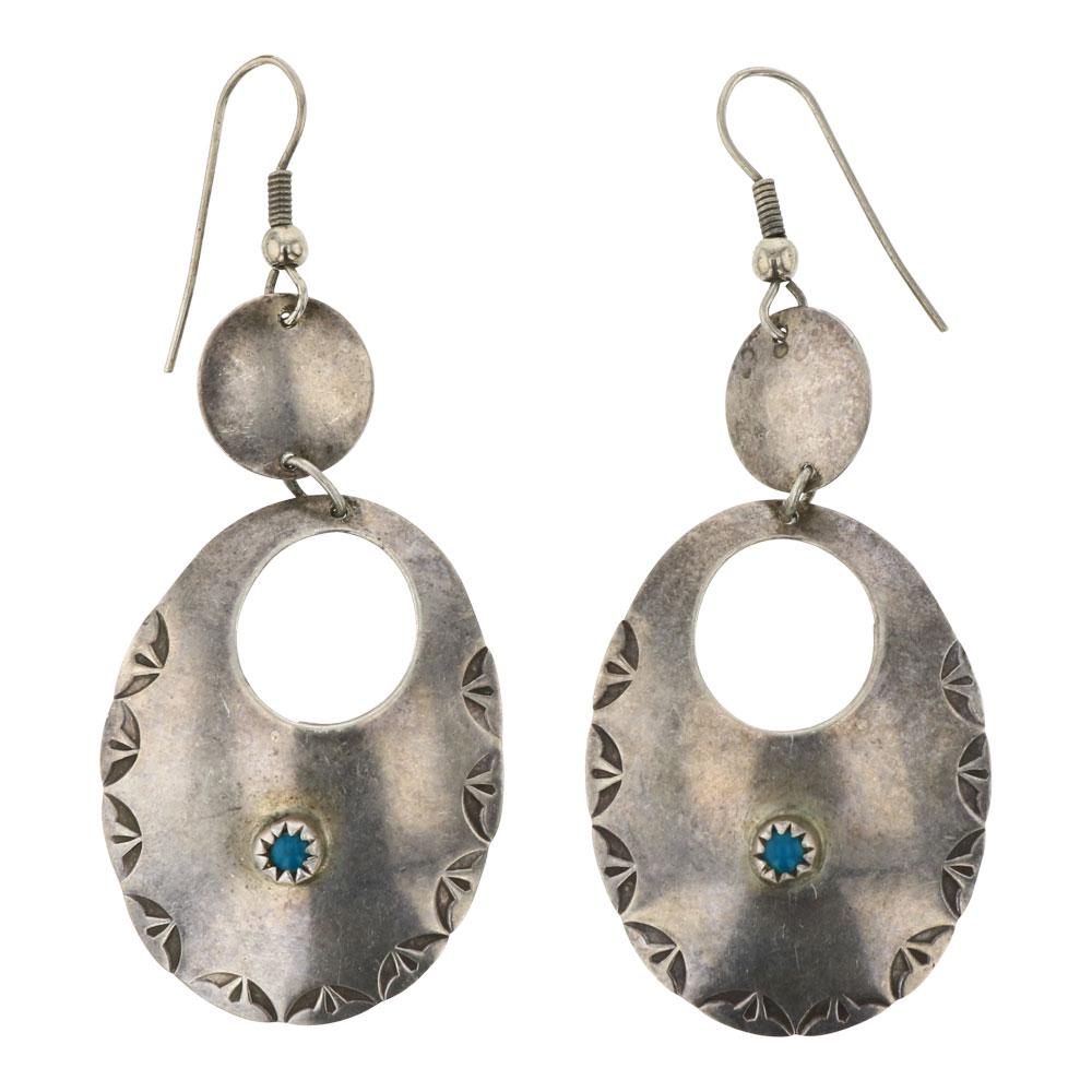 Vintage Pawn Turquoise Navajo Earrings (1 of 2)