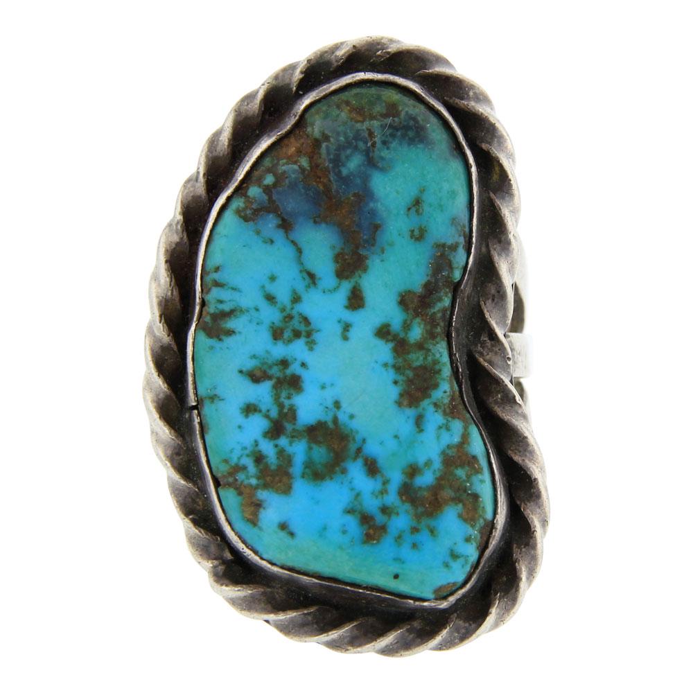 Vintage Freeform Kingman Turquoise Ring (1 of 3)