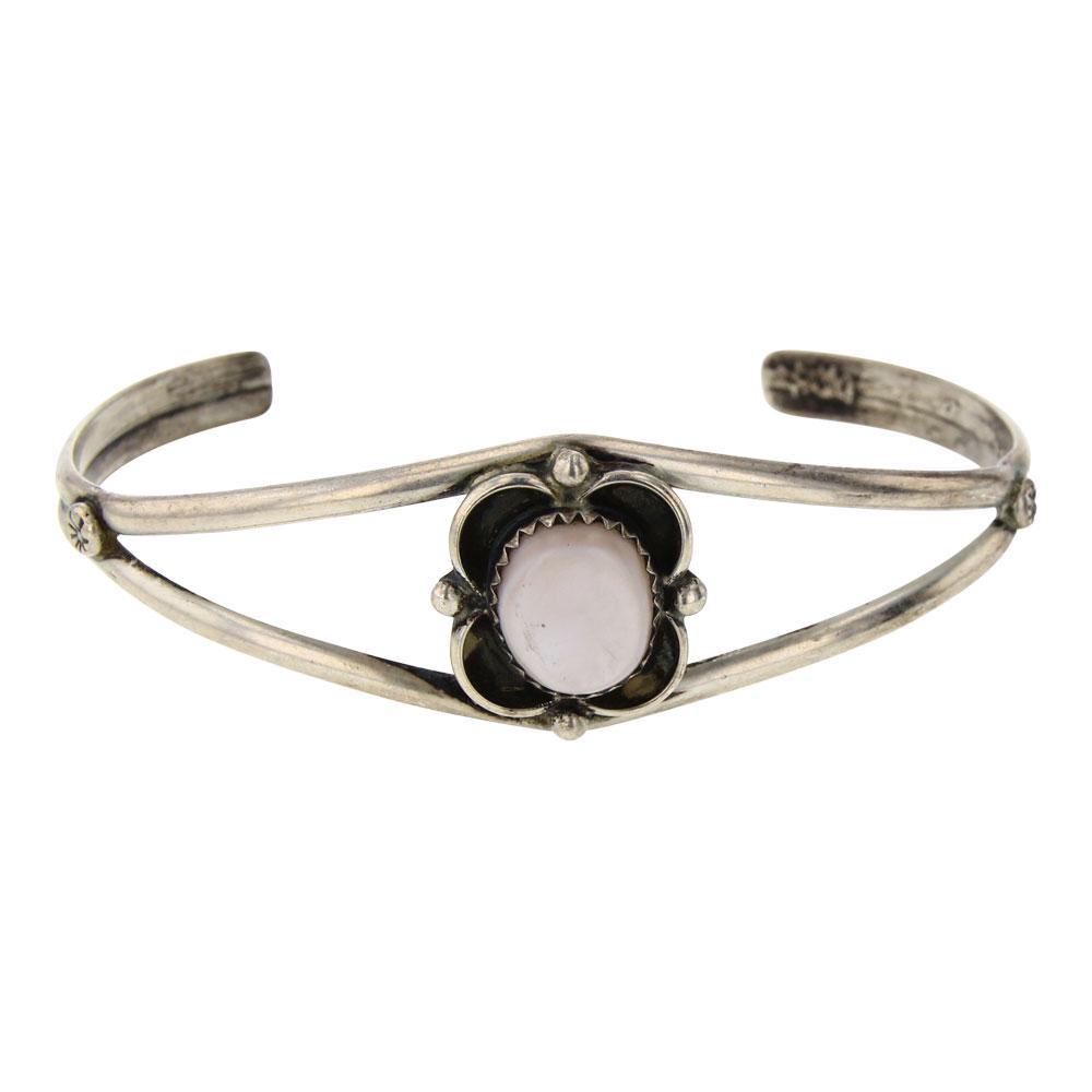 Vintage Pink Mussel Shell Bracelet (1 of 3)