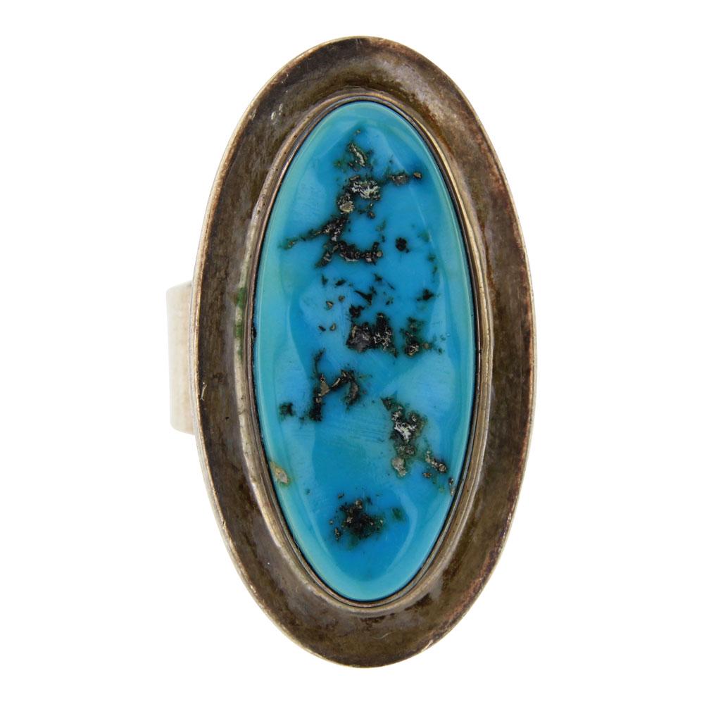Vintage Sleeping Beauty Nugget Turquoise Ring (1 of 3)