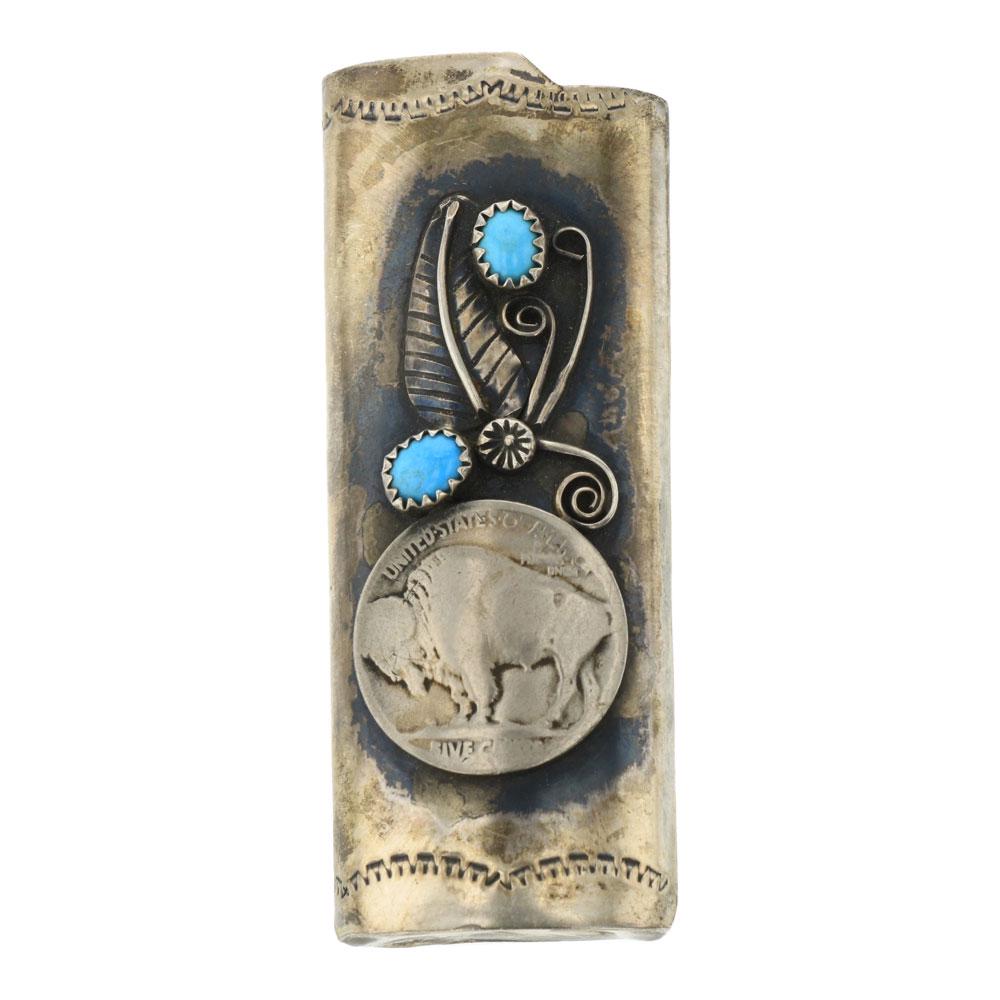 James Martin Turquoise & Buffalo Nickel lighter Case (1 of 3)