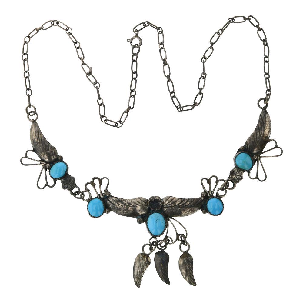 Kingman Turquoise Navajo Necklace (1 of 3)