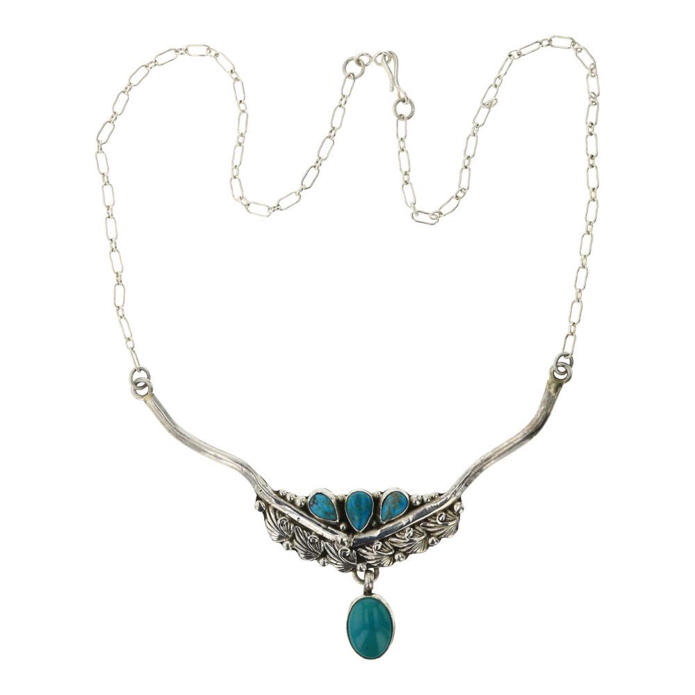 Emer Thompson Blue Gem Turquoise Necklace (1 of 3)