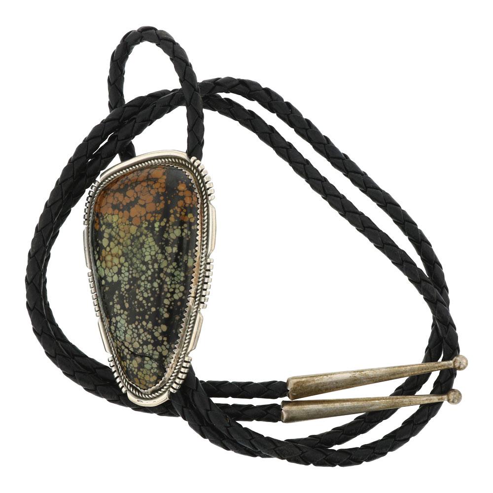 Vintage Freeform Turquoise Bolo Tie (1 of 3)