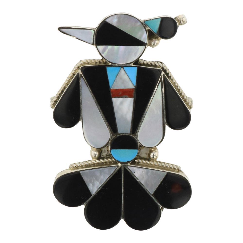 Vintage Zuni Thunderbird Pin & Pendant (1 of 2)