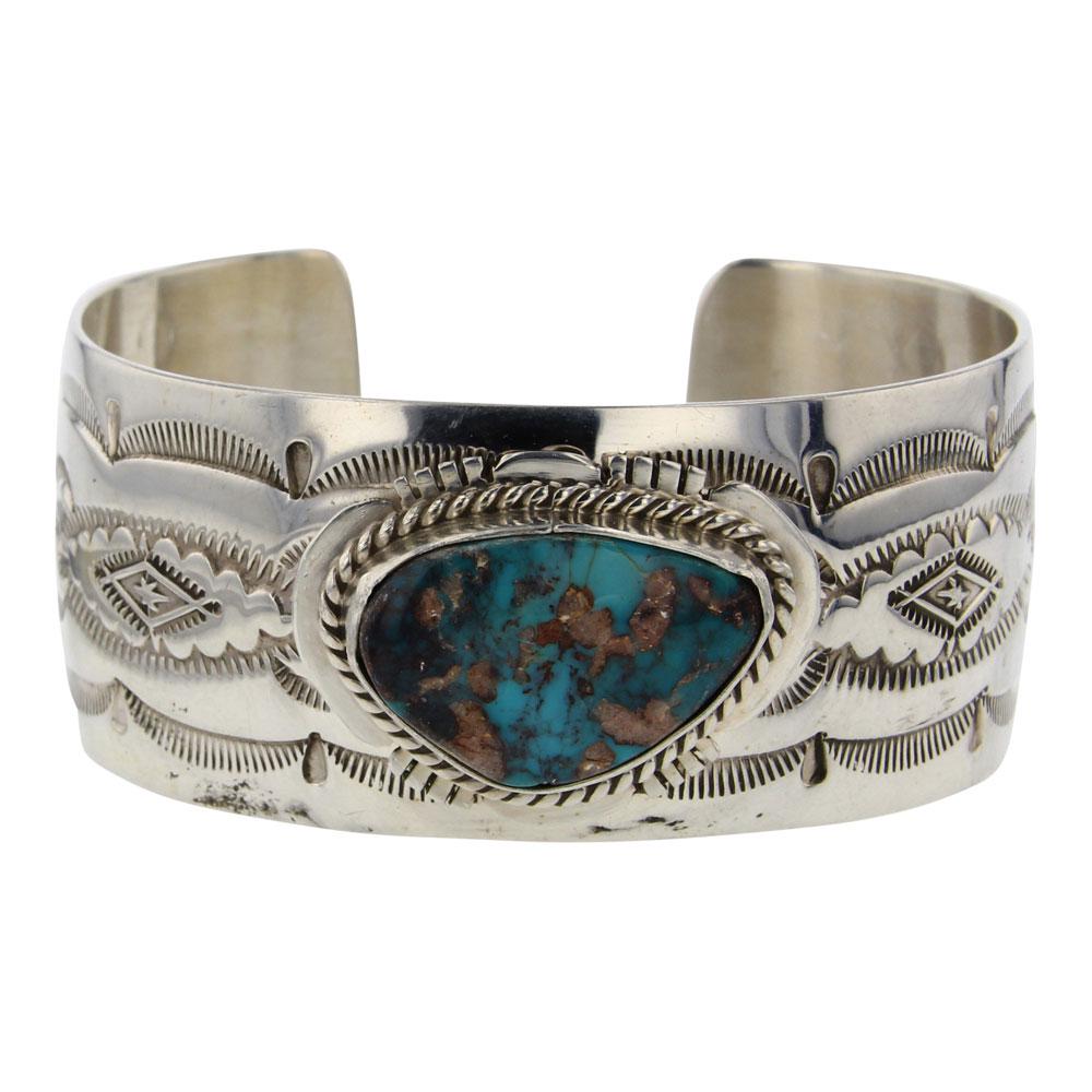 John Nelson Turquoise Cuff Bracelet (1 of 4)
