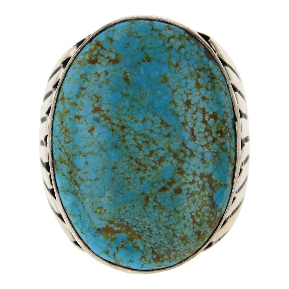 Nevada Turquoise Large Men's Ring (1 of 3)