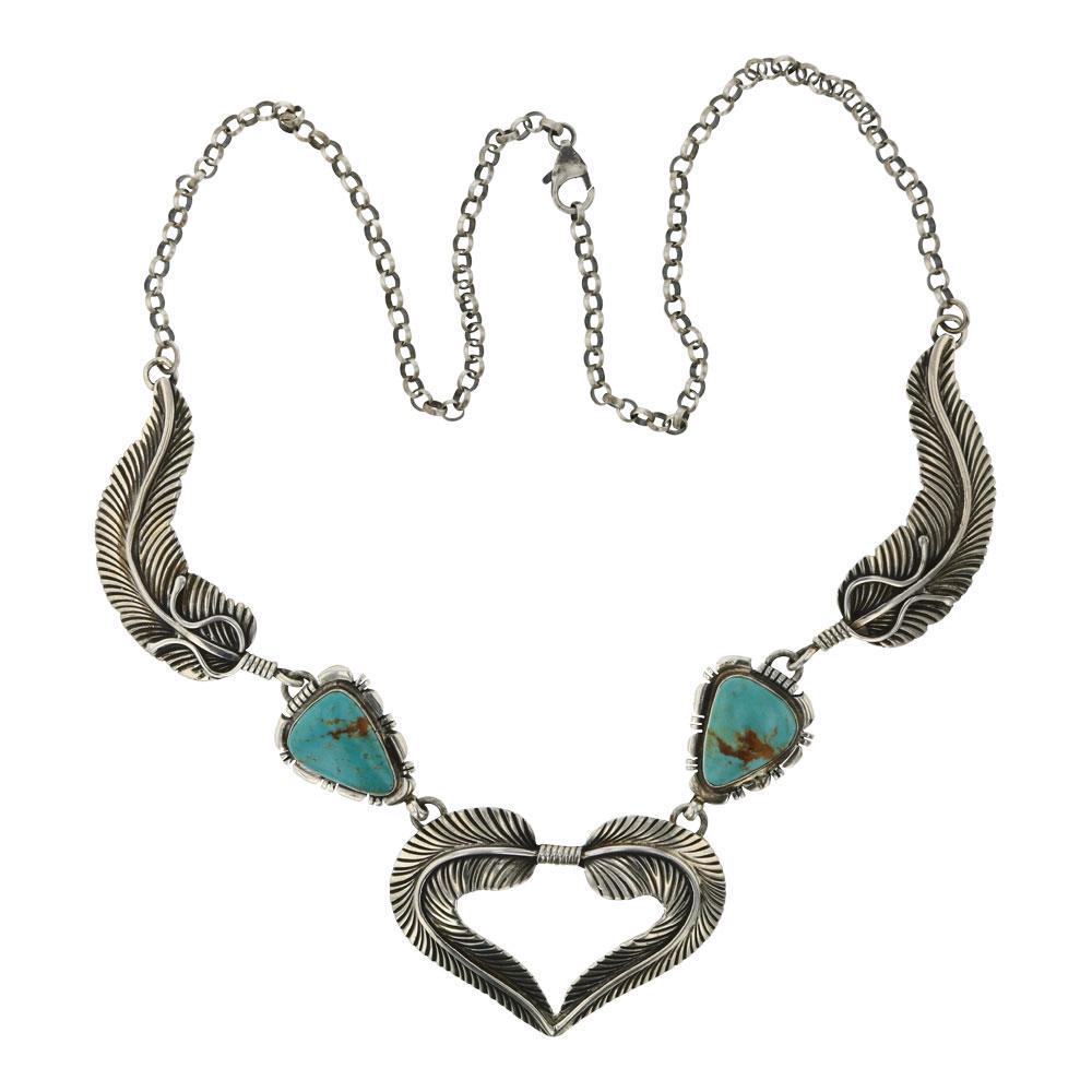 Turquoise Leaf work Necklace (1 of 3)