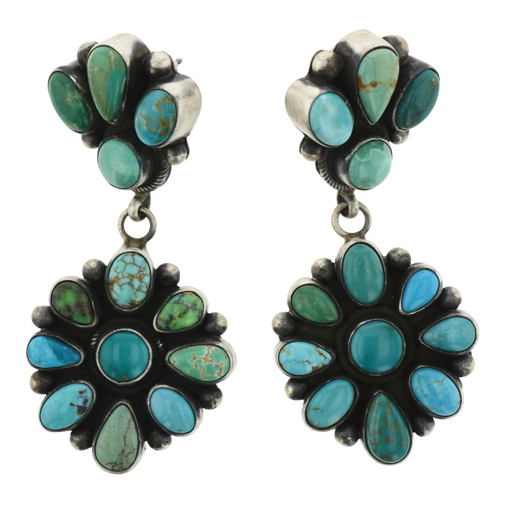 Beatty Tom Turquoise Cluster Earrings (1 of 2)