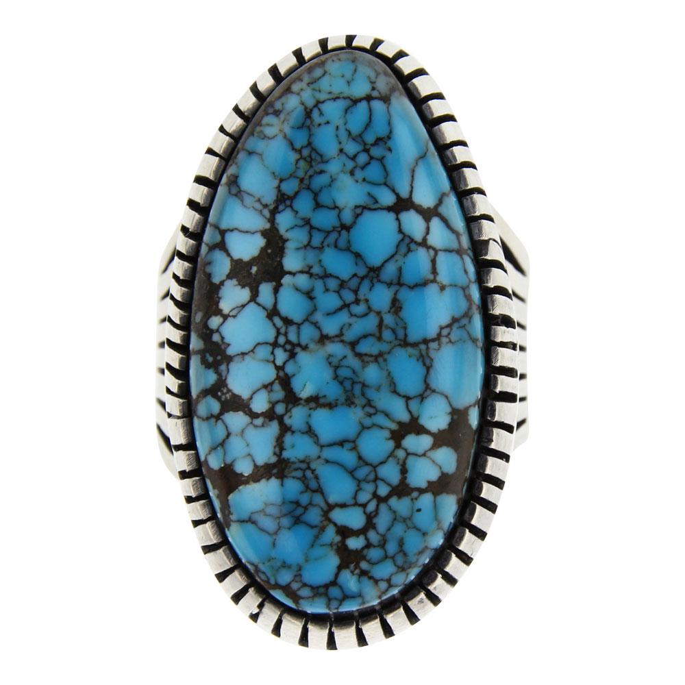 Paul Livingston Spiderweb Turquoise Ring (1 of 4)