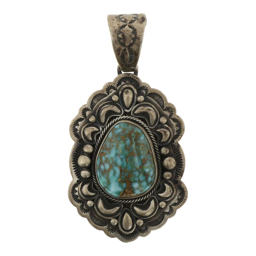 Ray Bennet Godber's Turquoise Bump out Pendant (1 of 2)