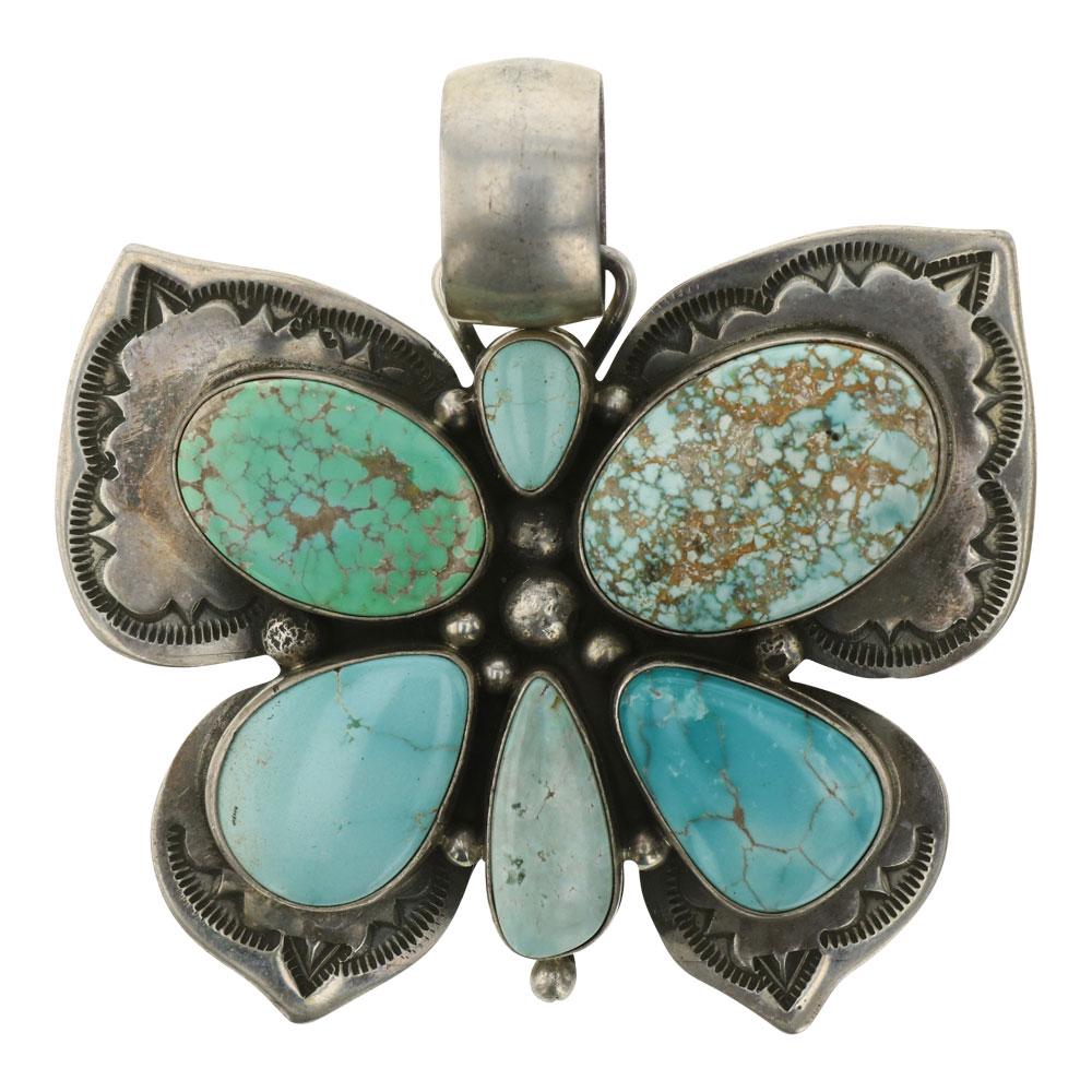 Ray Bennett Nevada Turquoise Butterfly Pendant (1 of 2)