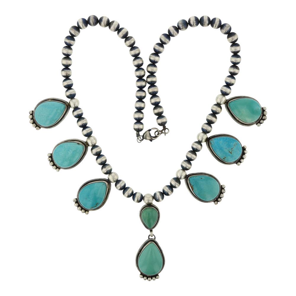 Betty Tom Turquoise Tear Drop Necklace (1 of 3)