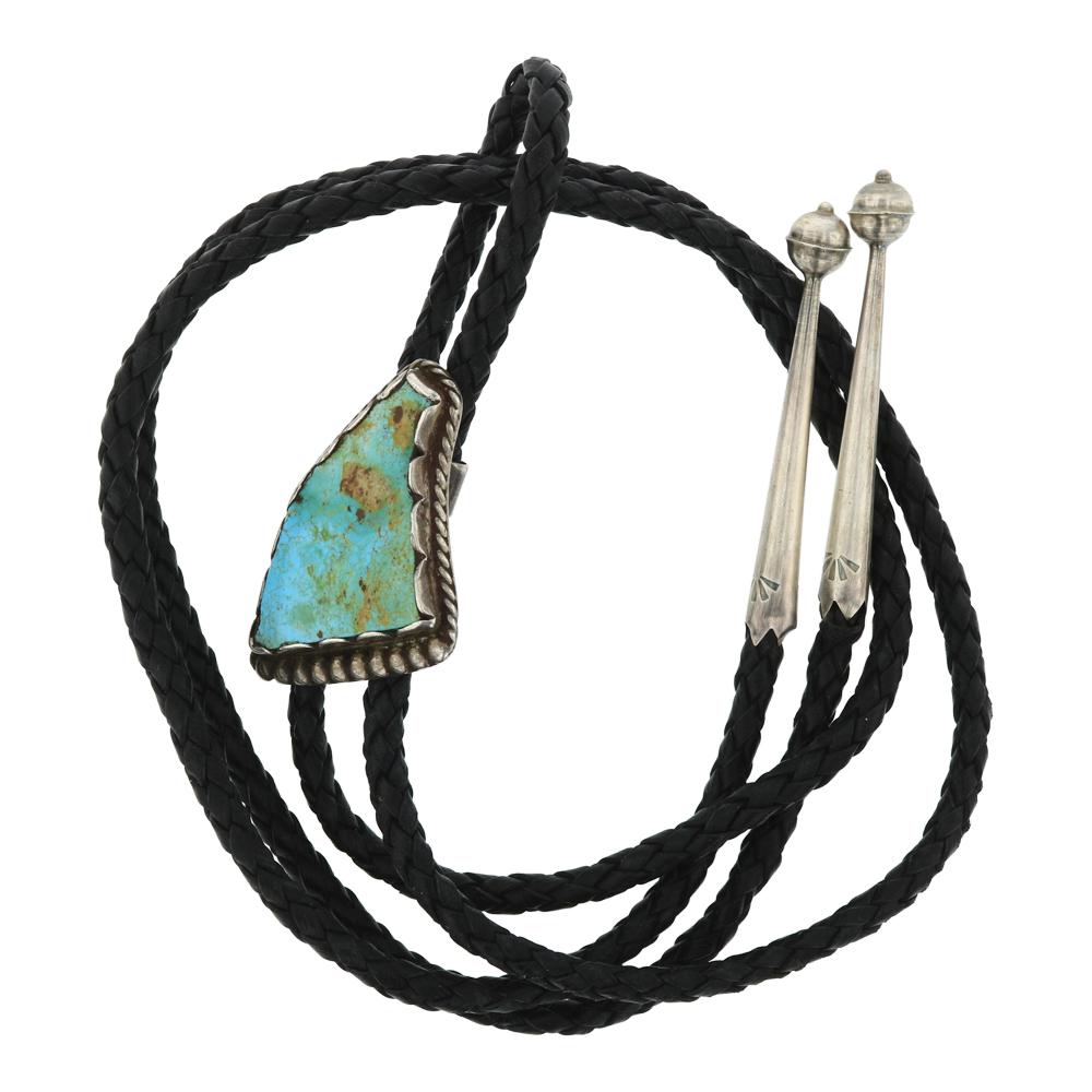 Old Pawn Nevada Turquoise Bolo Tie (1 of 3)