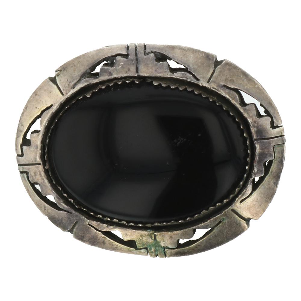 A Secatero Black Onyx Pin / Pendant (1 of 2)