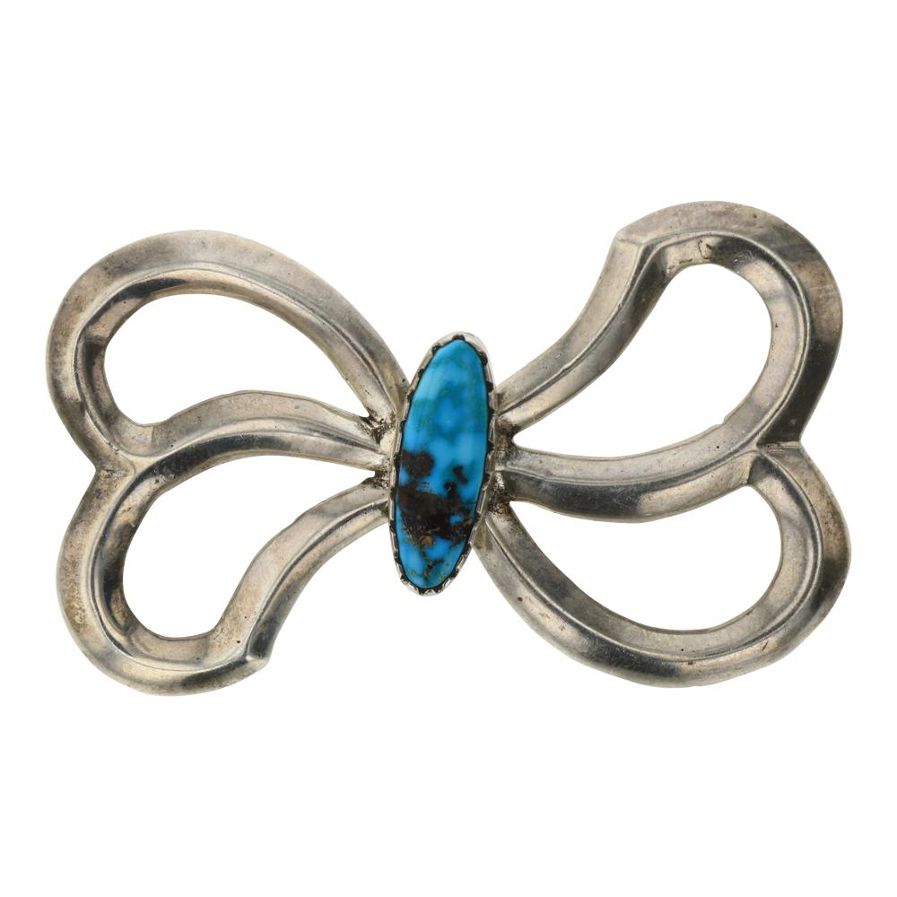 Vintage Sandcast Turquoise Pin (1 of 2)