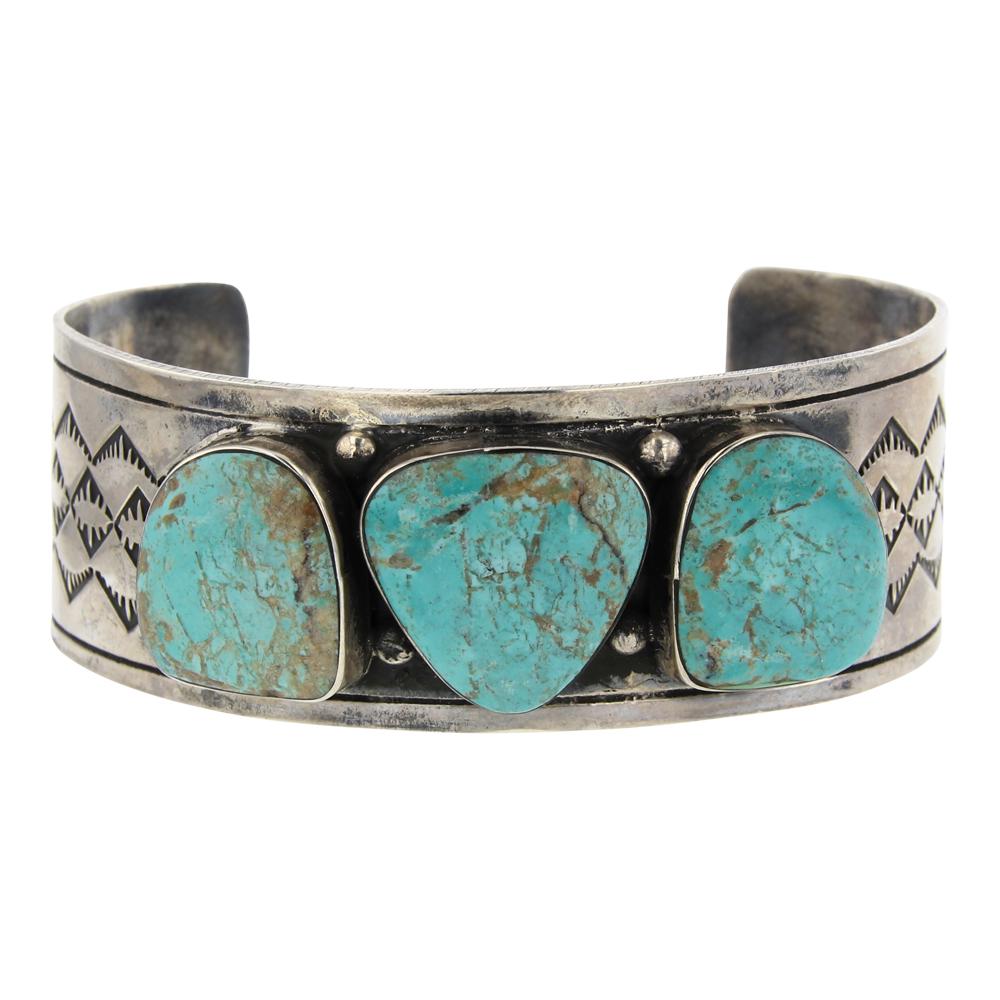 Vintage Pawn Nevada Turquoise Cuff Bracelet (1 of 3)