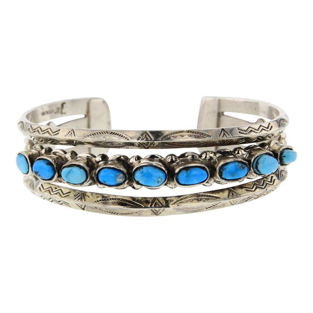 Vintage Bell Trading Post Turquoise Cuff Bracelet (1 of 4)