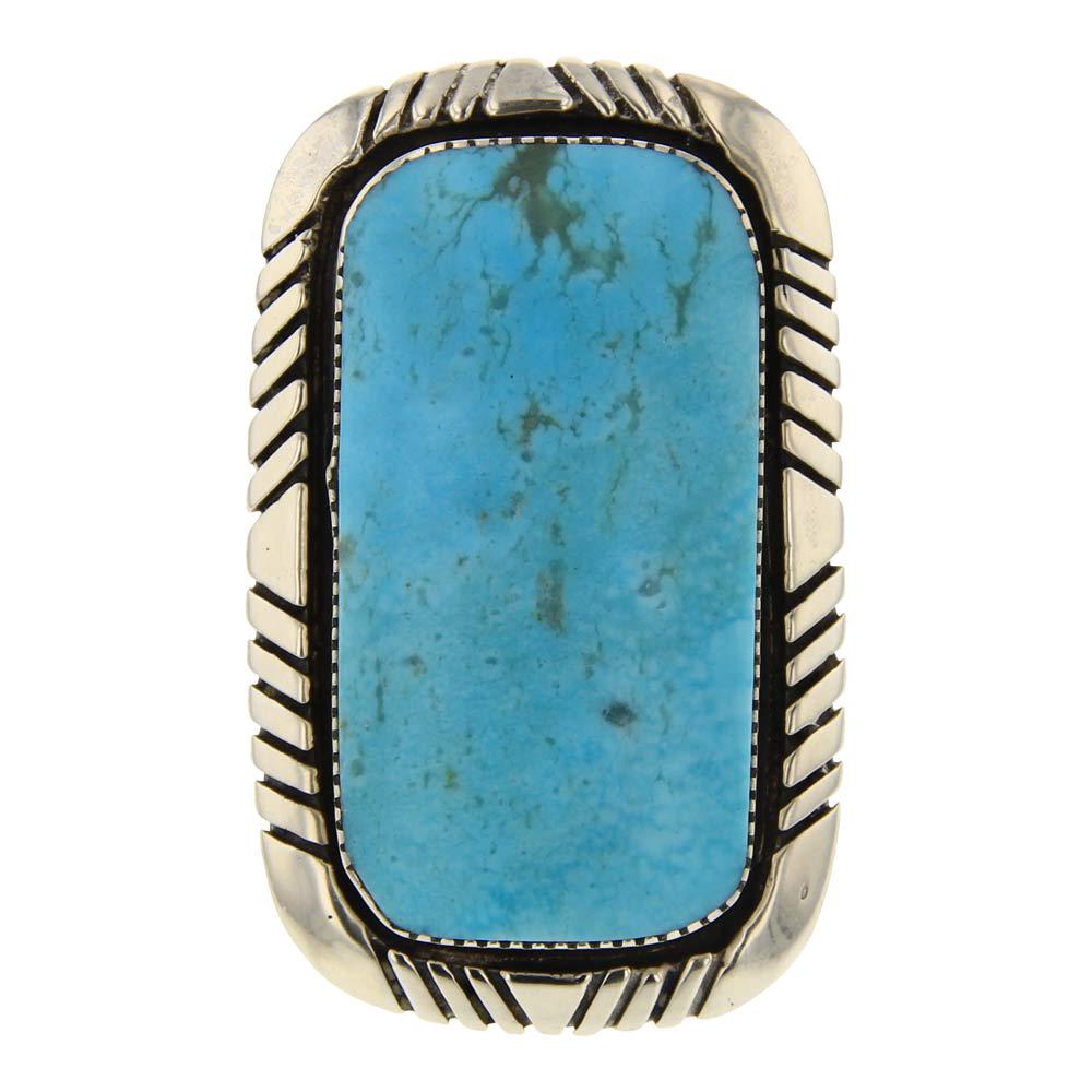Kingman Turquoise Men's Ring (1 of 3)