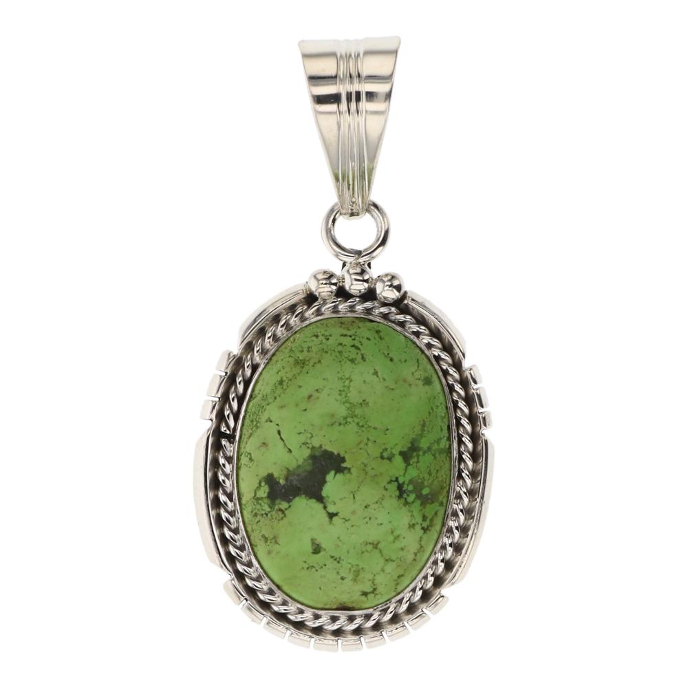 Navajo Gaspeite Pendant (1 of 2)