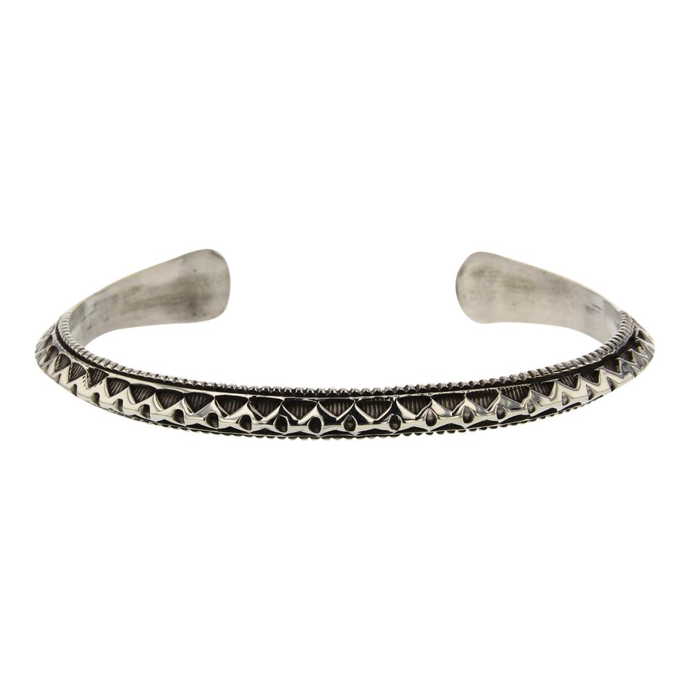 Ray Bennett Navajo Plain Silver Triangle Wire Deep (1 of 4)