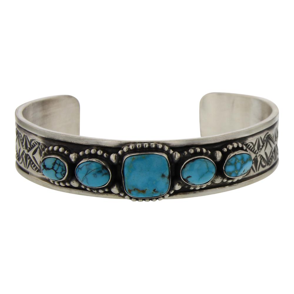 Deborah Smith Kingman Turquoise Cuff Bracelet (1 of 4)