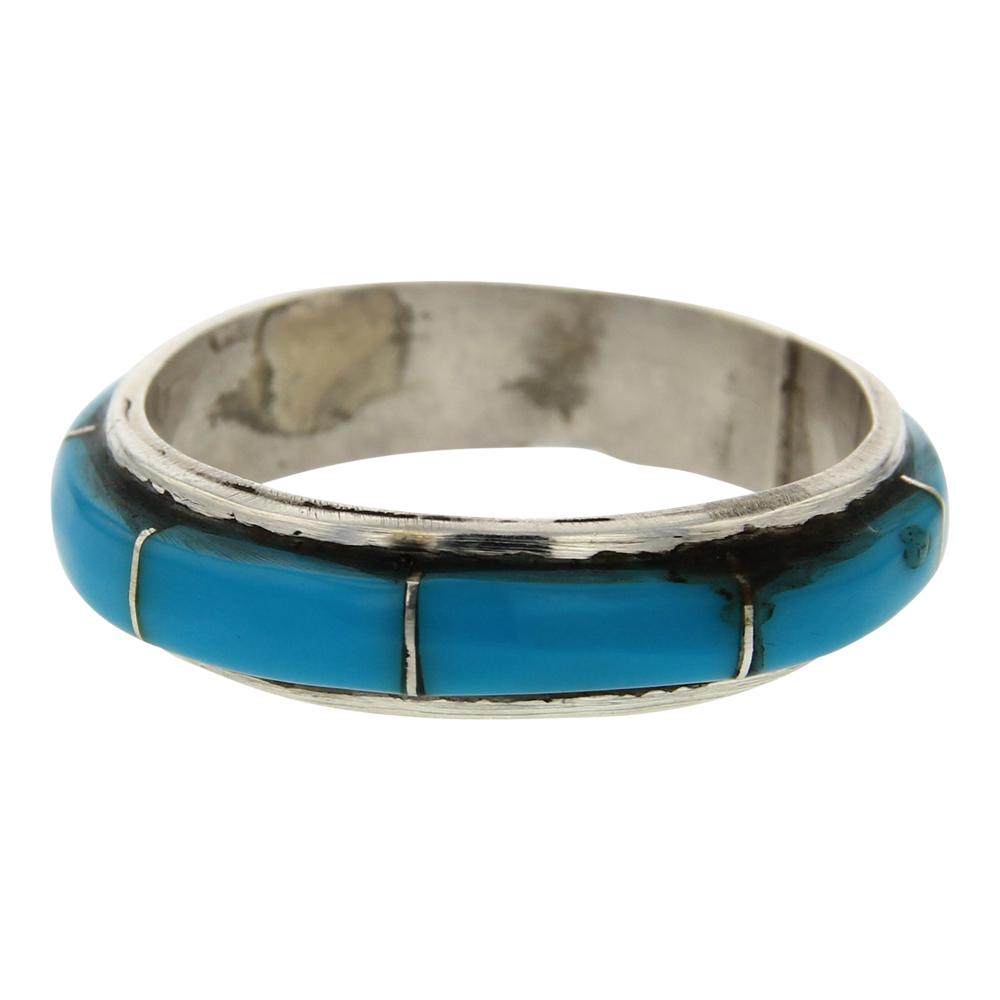 Turquoise Channel Inlay Zuni Ring (1 of 3)