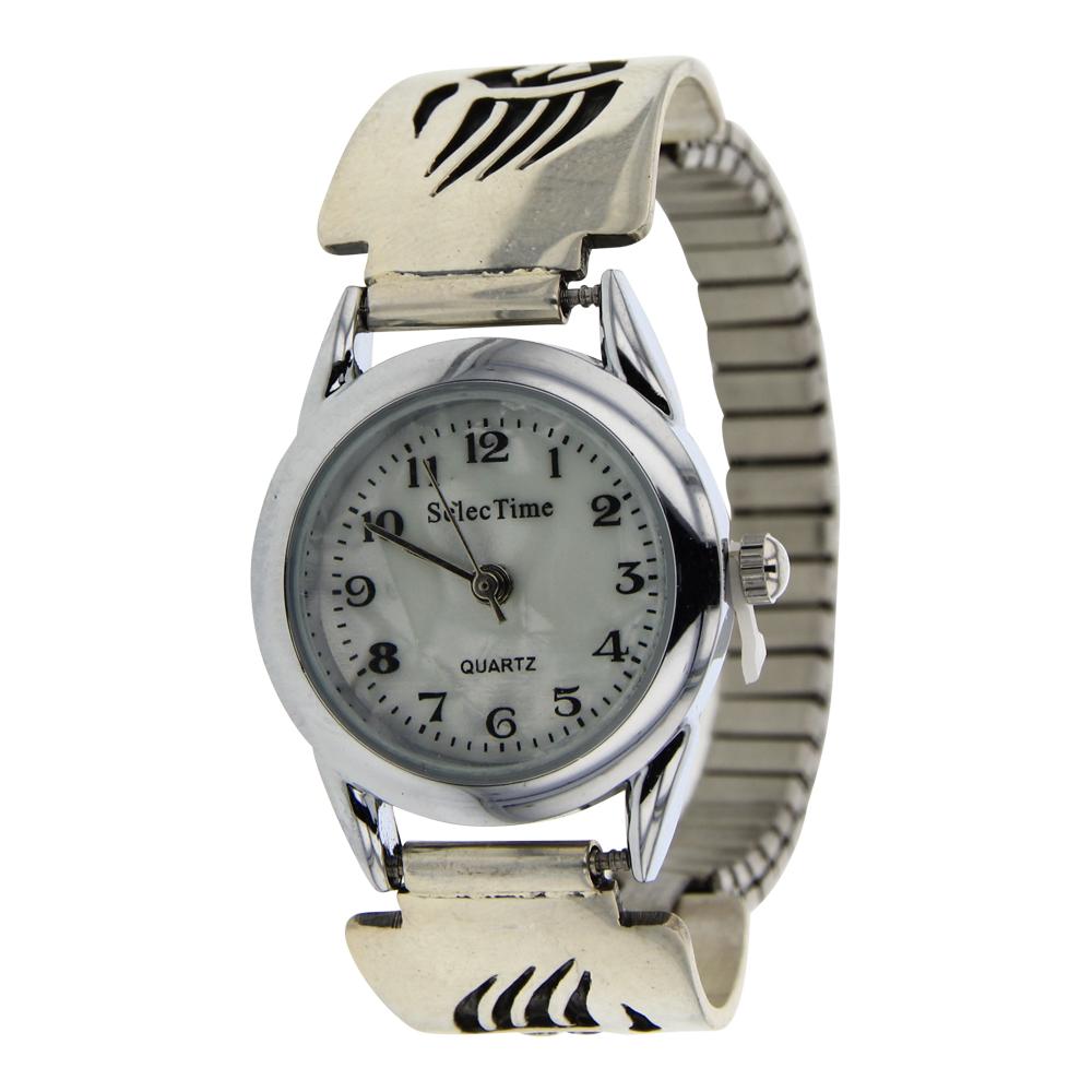 Cisco Navajo Overlay Bear Paw Watch bracelet (1 of 4)