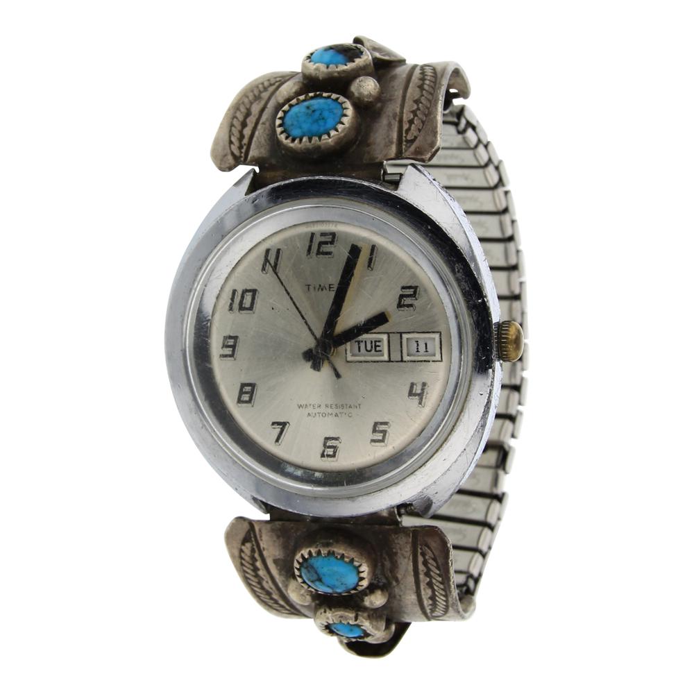 Vintage Pawn Turquoise Watch Bracelet (1 of 3)
