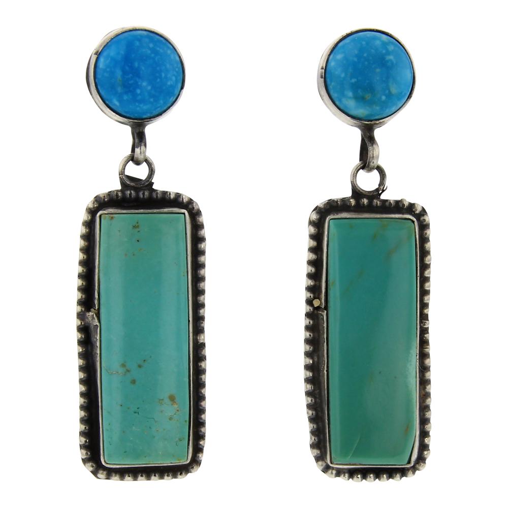 Eleanor Largo Nevada Turquoise Earrings (1 of 2)