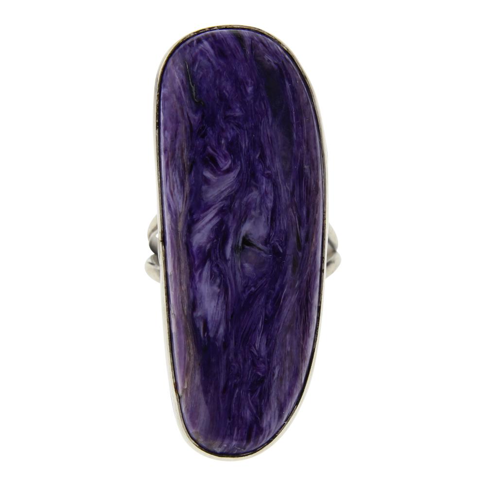 Navajo Plain Elongated Charoite Ring (1 of 3)