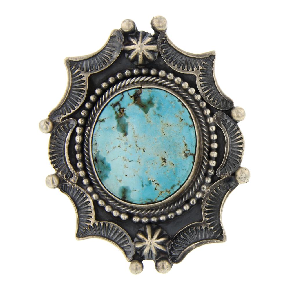 Bobby Johnson Turquoise Adjustable Ring (1 of 3)