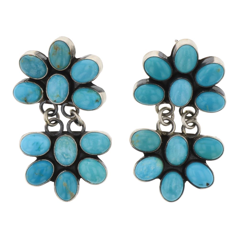 Navajo Turquoise Chandelier Earrings (1 of 2)