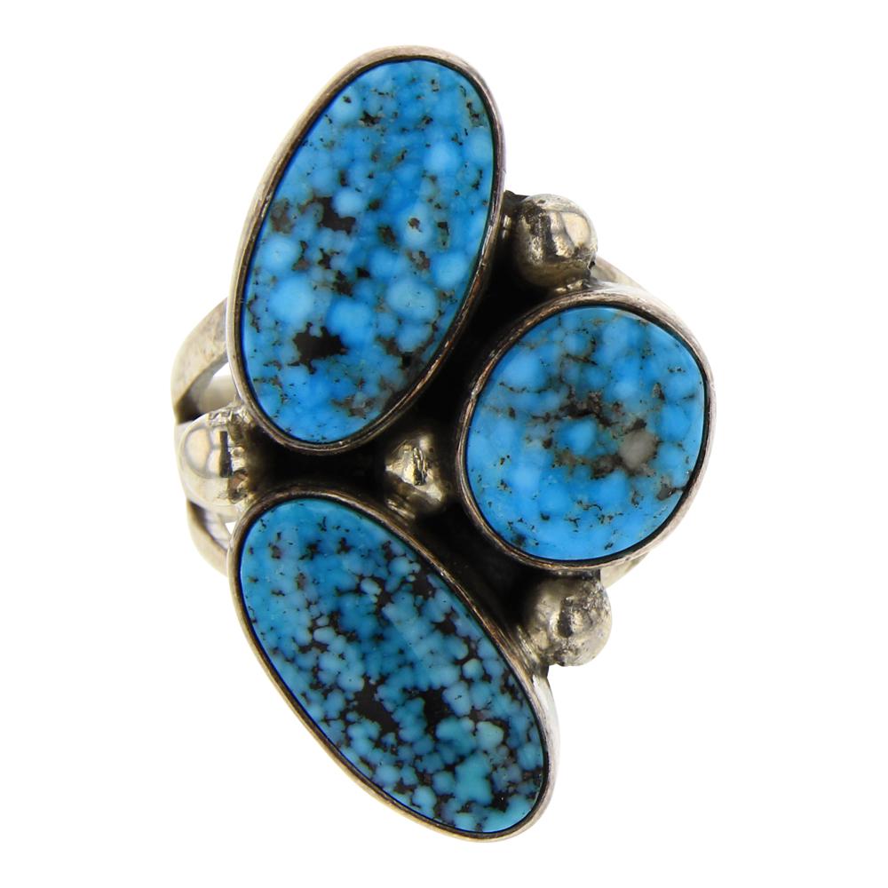 Paul Livingston Spiderweb Turquoise Ring (1 of 3)